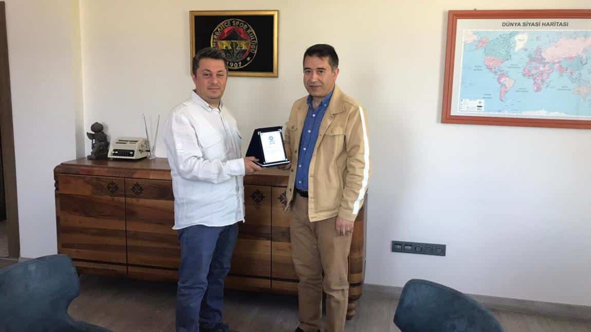 EVREN METAL A. Ş. SAHİBİ AHMET EVREN'E TEŞEKKÜR ZİYARETİ